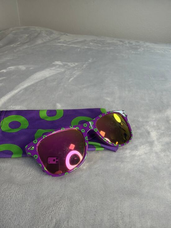 Phish Other - Phish Fishman Donut Sunglasses Mirrored Pink Gold Lens Jam Band Pouch Lot Merch